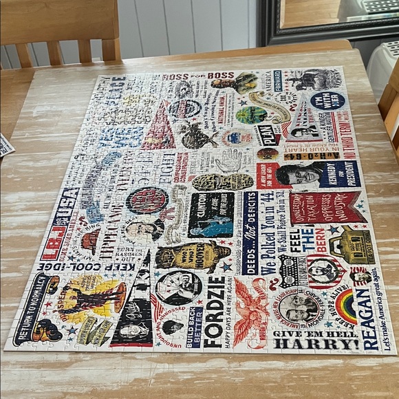 Presidential Campaign Slogans 1000 piece Puzzle complete - Picture 6 of 10